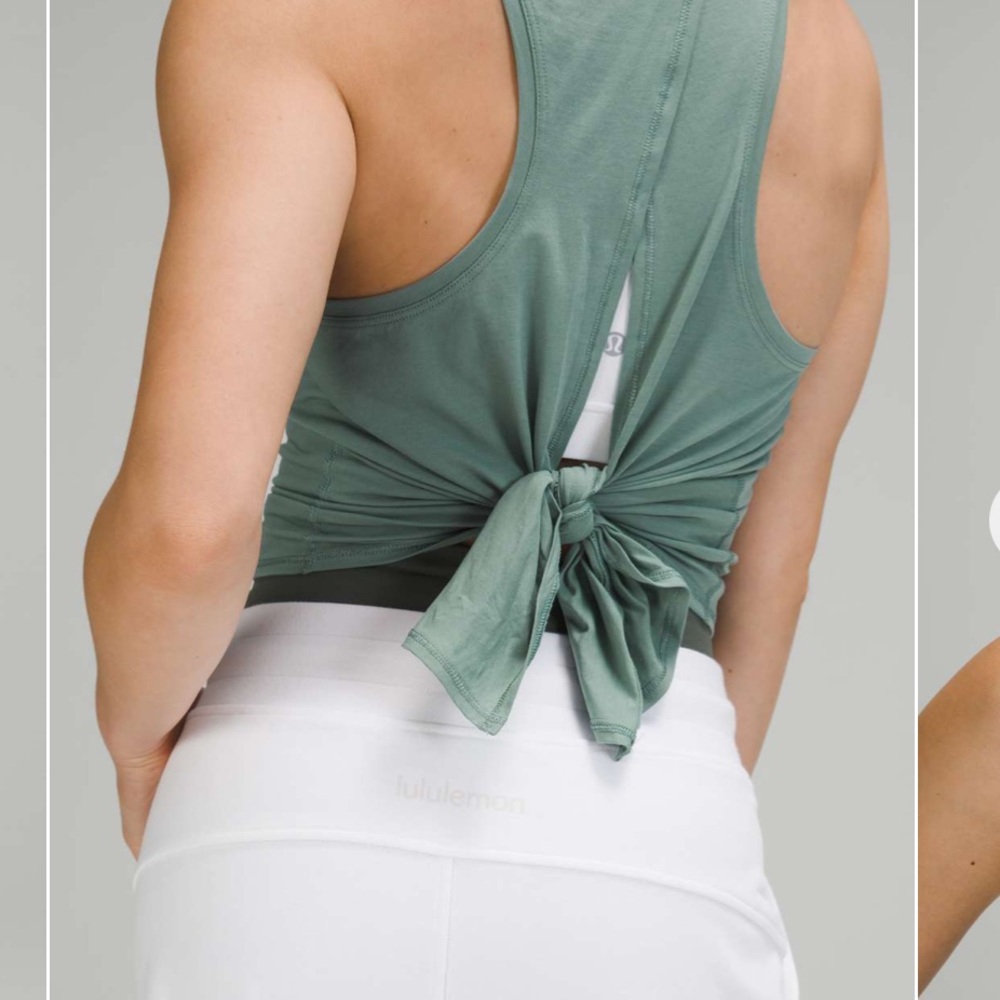 lululemon athletica Tidewater Teal All Tied Up Tank Top